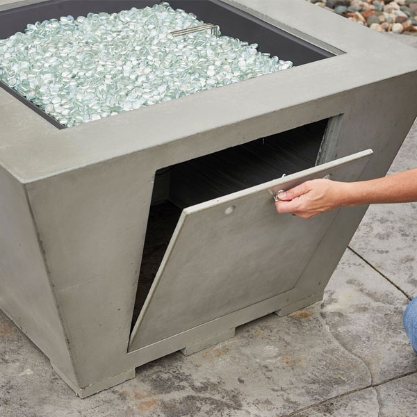 Cove Square Fire Table by Outdoor Great Room - Image 3